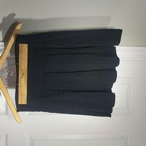 Black pleated skirt